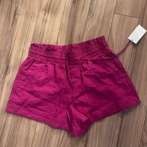 NWT* A New Day Magneta Cinched Shorts with Tie